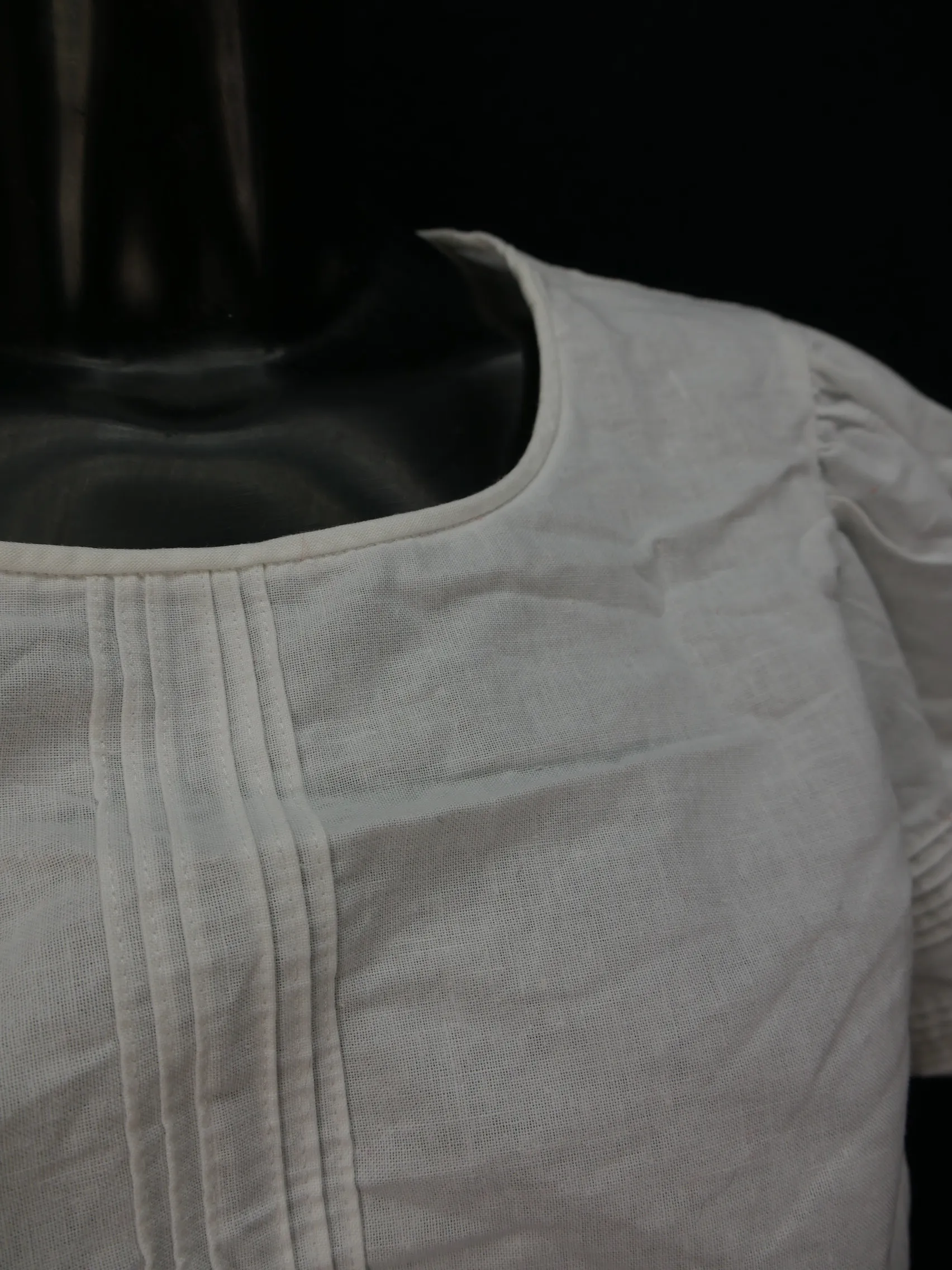Gr.40 Dirndlbluse schlicht und einfach Bluse für Dirndl Trachtenbluse B8002