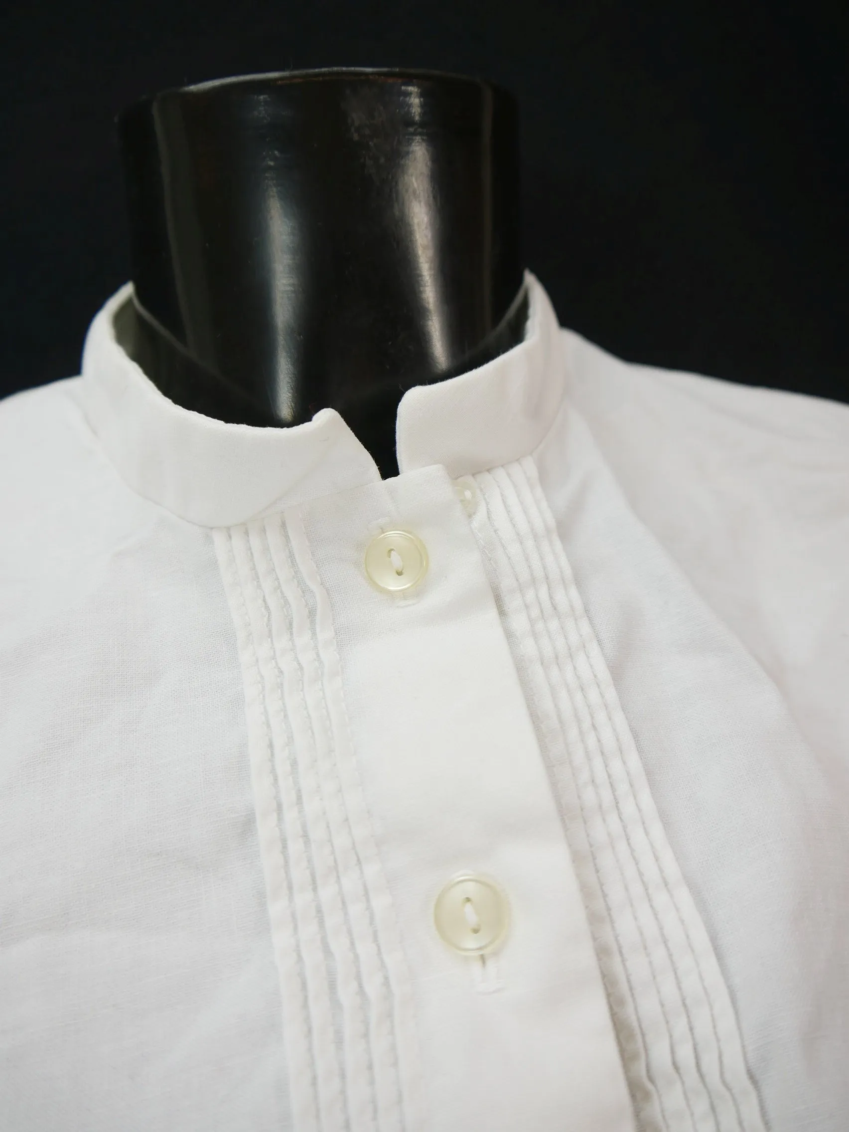 Gr.44 Dirndlbluse süße Bluse für Dirndl Baumwolle mit Spitze B9488